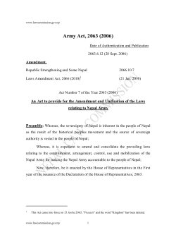 Nepalese Army Act, 2063 E
