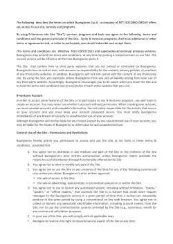 The following describes the terms on which Buongiorno S.p.A, a