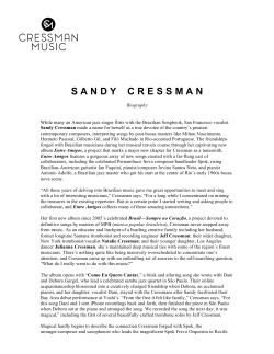 Sandy Cressman Entre Amigos Bio