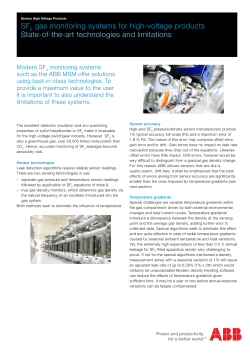 State-of-the-art technologies and limitations