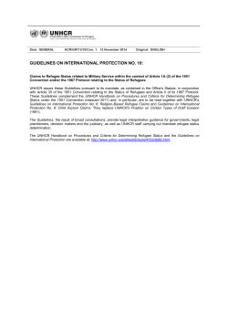 guidelines on international protection no. 10