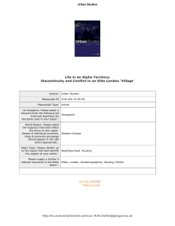 Life in an Alpha Territory: Discontinuity and Conflict in an Elite