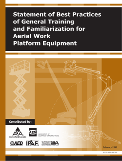 Statement of Best Practices of General Training and