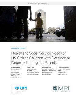 Health and Social Service Needs of U.S.
