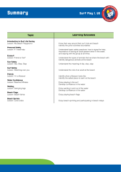 Summary - Surf Life Saving Northern Territory