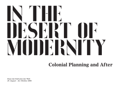 Colonial Planning and After - Haus der Kulturen der Welt