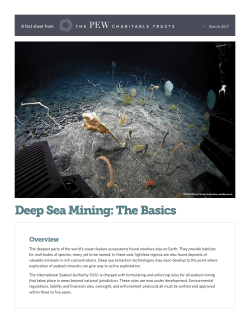 Deep Sea Mining: The Basics