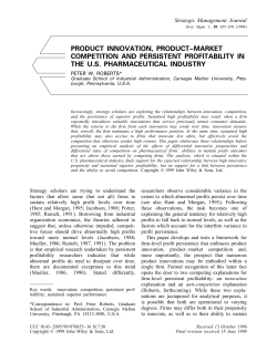 Product innovation, product-market competition and