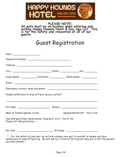 New Customer Form - Happy Hounds Hotel