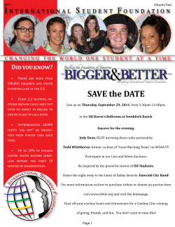 Summer 2011 Newsletter