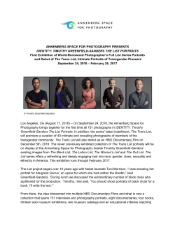 annenberg space for photography presents