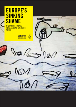EUROPE`S SINKING SHAME