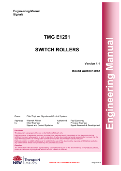 TMG E1291 Switch Rollers