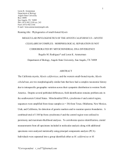 Journal of Mammalogy 85:842-851