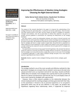 - Journal of Creativity and Business Innovation