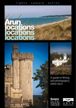 filming brochure - Arun District Council