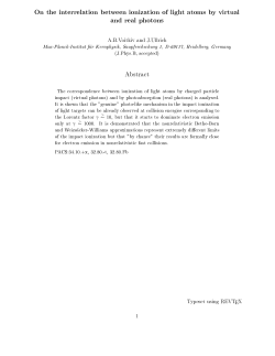 On the interrelation between ionization of light atoms by virtual and