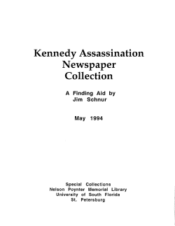 Kennedy Assassination Newspaper Collection