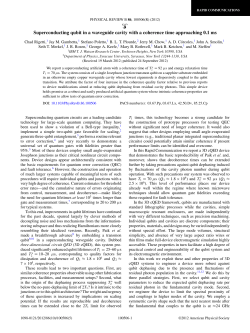 Superconducting qubit in a waveguide cavity with a coherence time