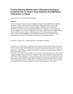 Finding Missing Markets (and a Disturbing