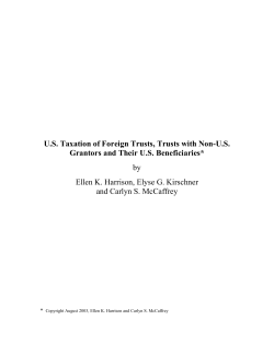 US Taxation of Foreign Trusts, Trusts with Non-US