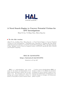 A Novel Search Engine to Uncover Potential Victims for APT