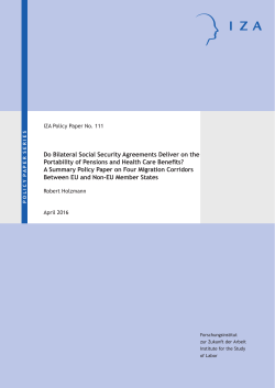 Do Bilateral Social Security Agreements Deliver on the