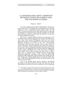 a conversation about abortion between justice blackmun and the