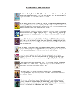 Historical Fiction Books For Middle Grades