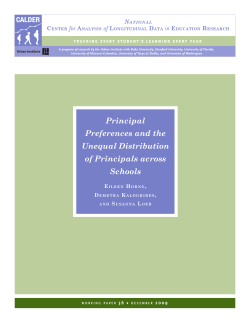 Principal Preferences and the Unequal Distribution of Principals