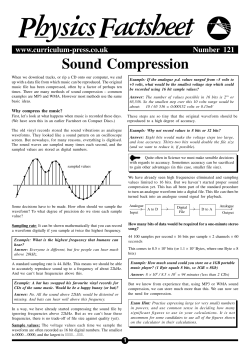 121 sound compression