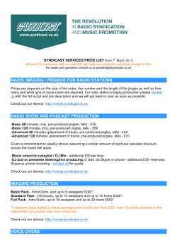 Price list - Syndicast