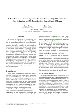 A Hypothesize-and-Bound Algorithm for - JHU