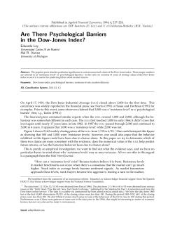Are There Psychological Barriers in the Dow-Jones Index?