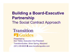 Board-Executive Social Contract