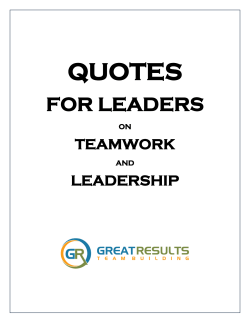 quotes - Great Results Team Building