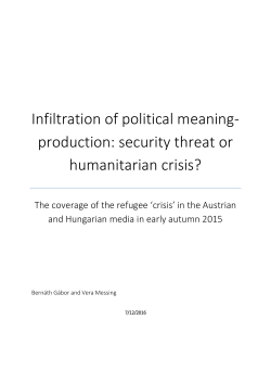 Infiltration of political meaning- production: security threat or