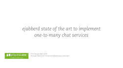 ejabberd state of the art to implement one-to-many chat services