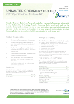 Fonterra NZ - Global Dairy Trade
