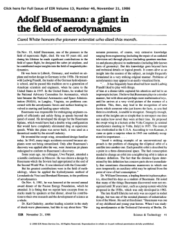 Adolf Busemann: A Giant in the Field of Aerodynamics