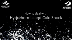 Hypothermia and Cold Shock