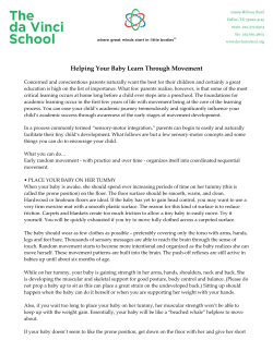 Helping Your Baby Learn Through Movement