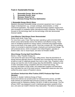 Track 2: Sustainable Energy - Resnick Institute