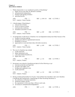 Ch 4 Franchise and Buyouts