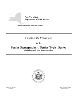 Senior Steno