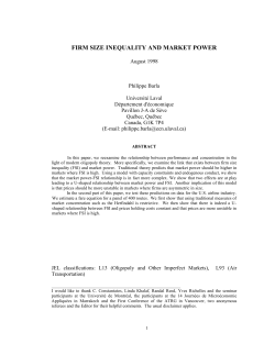 firm size inequality and market power