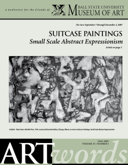 SUITCASE PAINTINGS Small Scale Abstract Expressionism