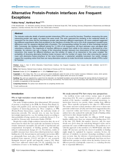 Alternative Protein-Protein Interfaces Are Frequent