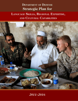 to read the Department of Defense Strategic Plan for