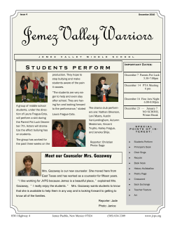 Students perform - Jemez Valley Public Schools